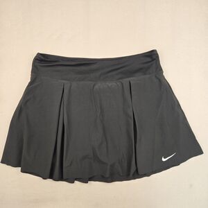 Nike Dri-Fit Women's Black Pleated Tennis Skort Built-In Shorts Size XL Golf